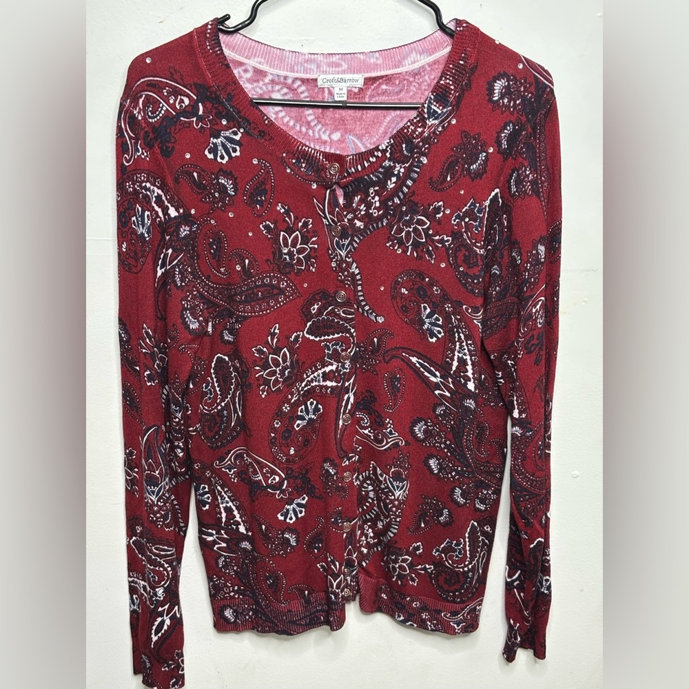 Croft & Barrow Pink Textured Top